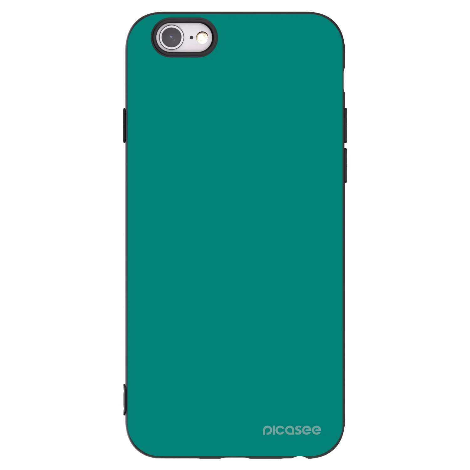 Picasee silikónový čierny obal pre Apple iPhone 6/6S - Emerald Mist