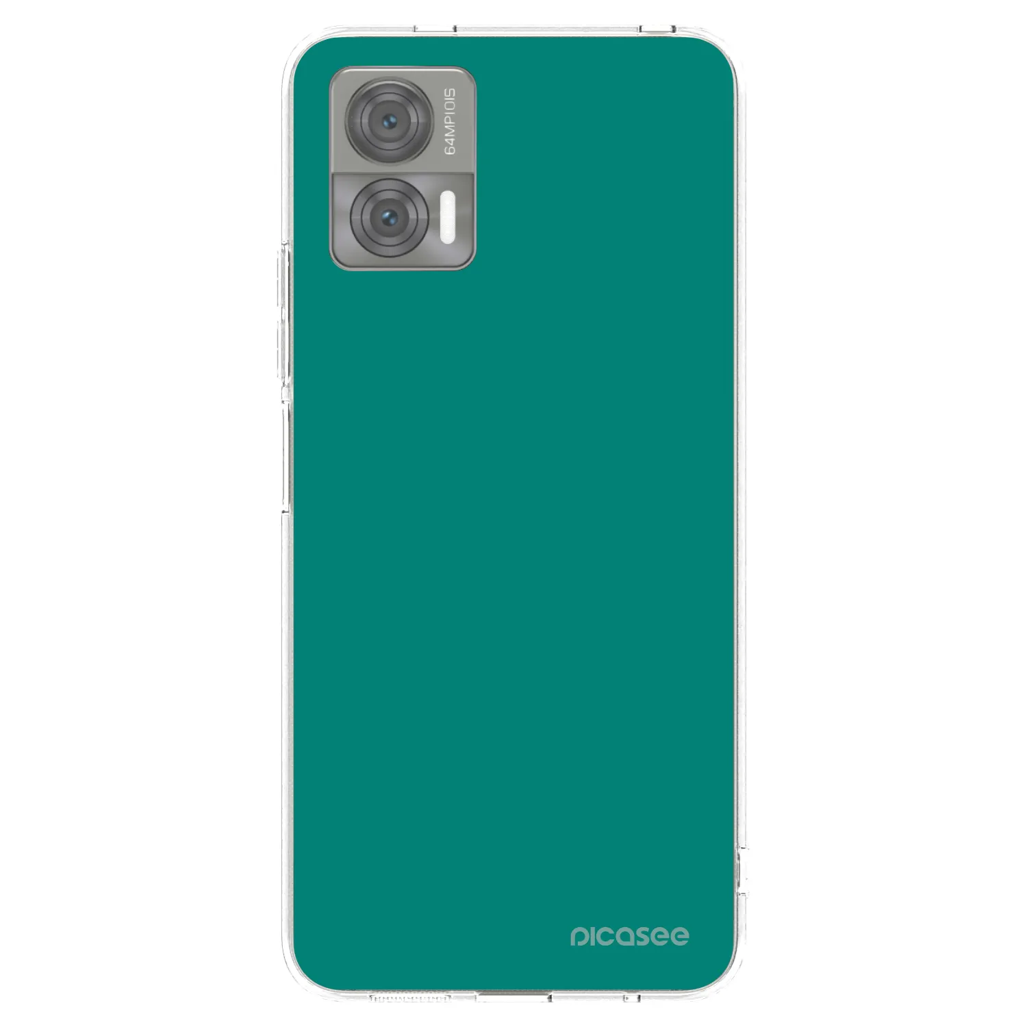 Picasee silikónový prehľadný obal pre Motorola Edge 30 Neo - Emerald Mist