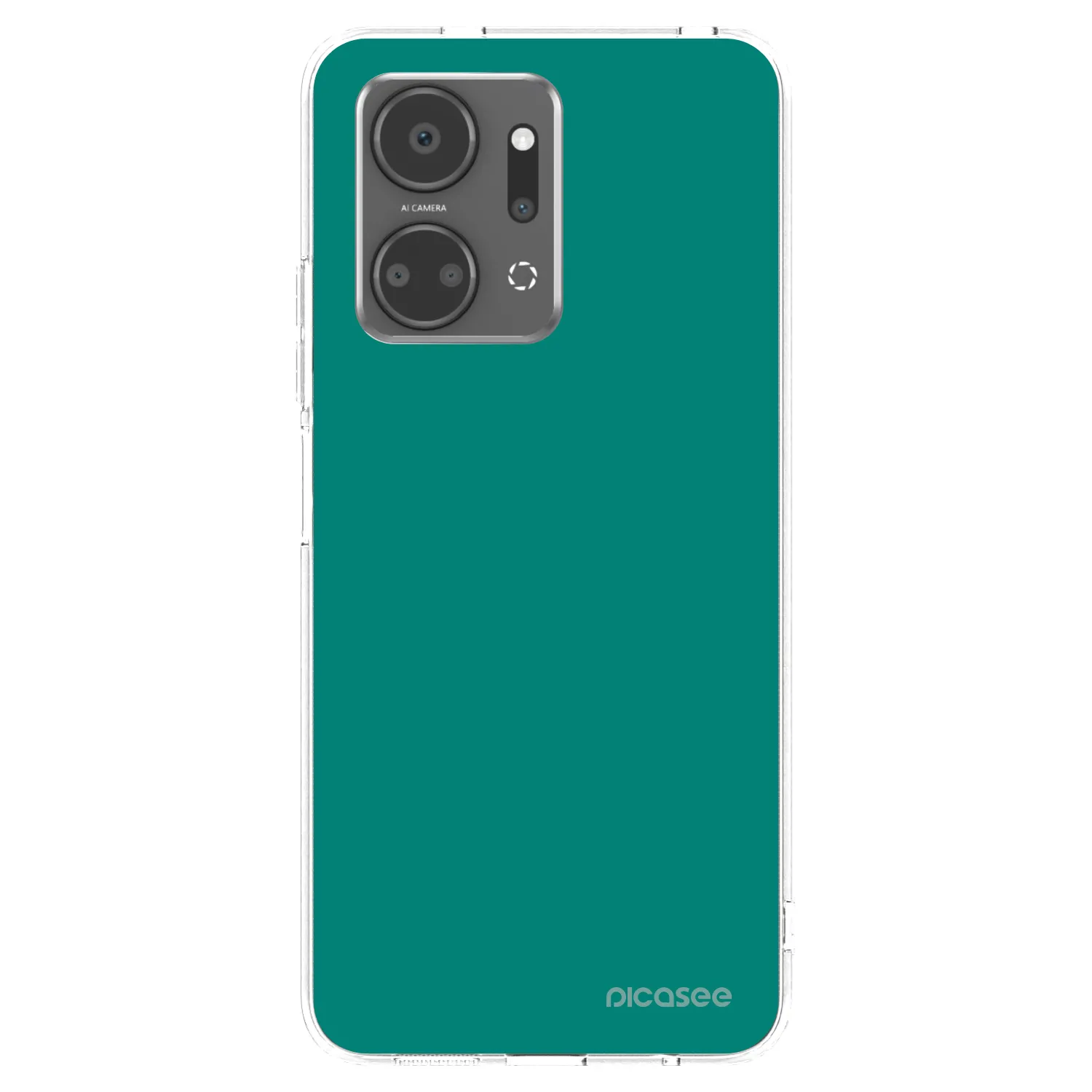 Picasee silikónový prehľadný obal pre Honor X7a - Emerald Mist