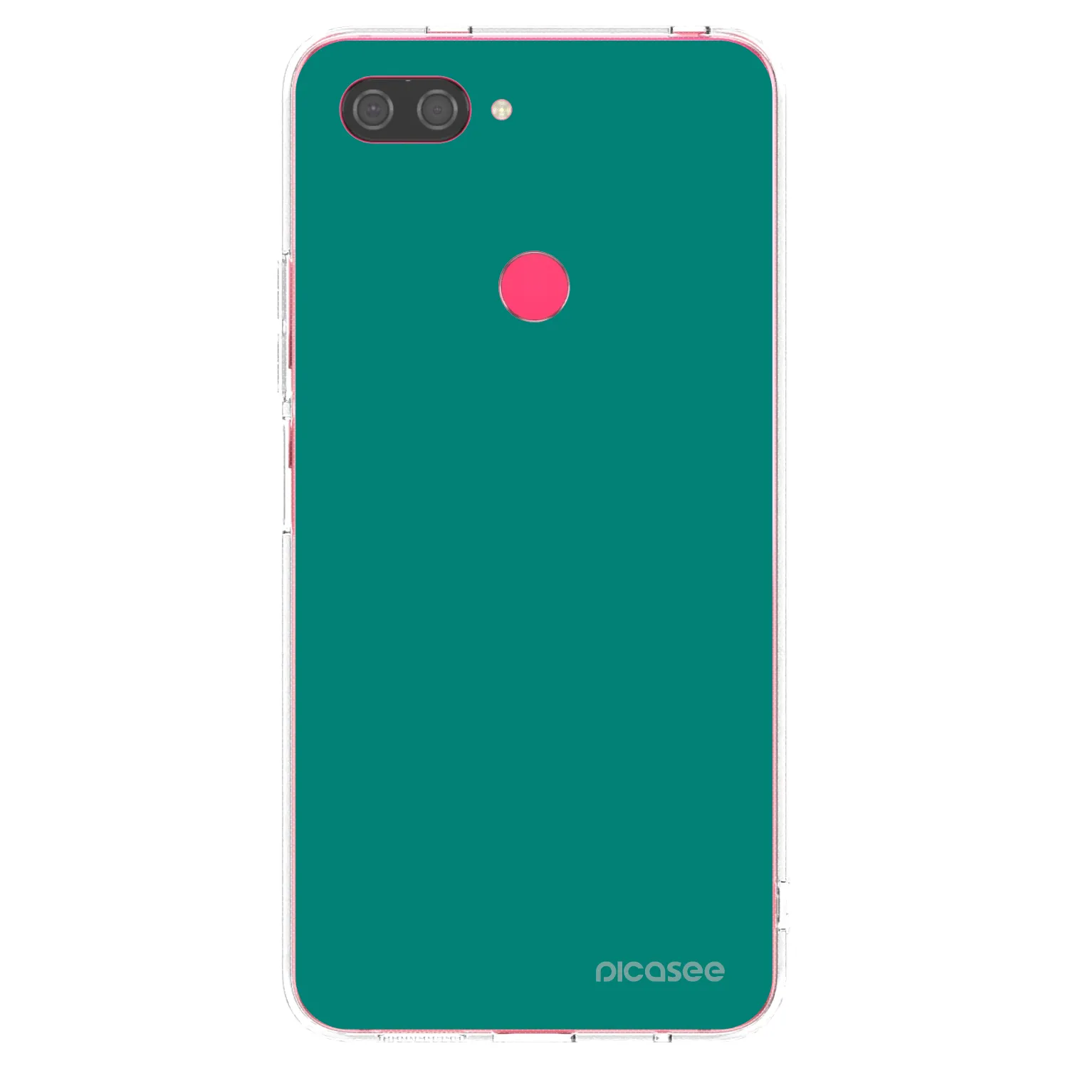 Picasee silikónový prehľadný obal pre Xiaomi Mi 8 Lite - Emerald Mist