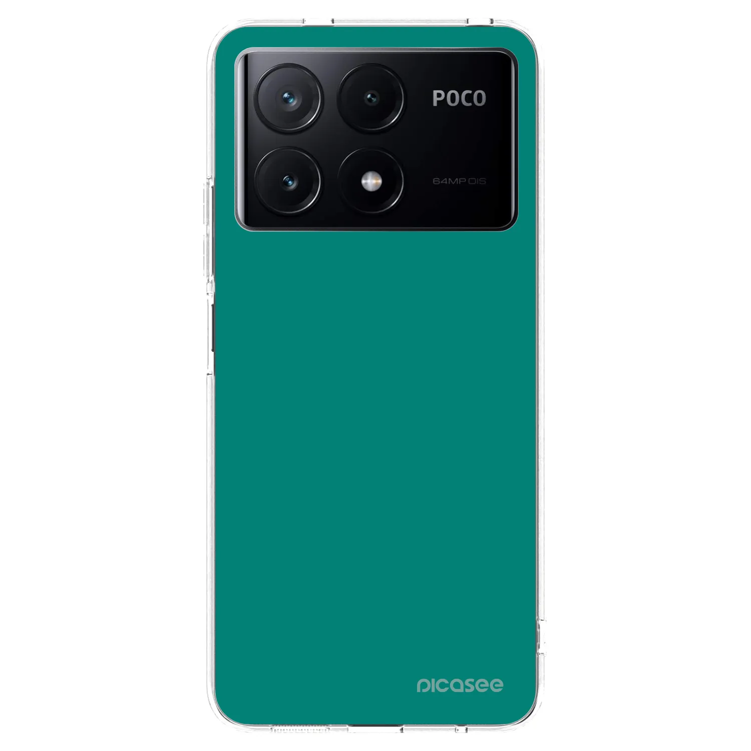 Picasee silikónový prehľadný obal pre Xiaomi Poco X6 Pro - Emerald Mist