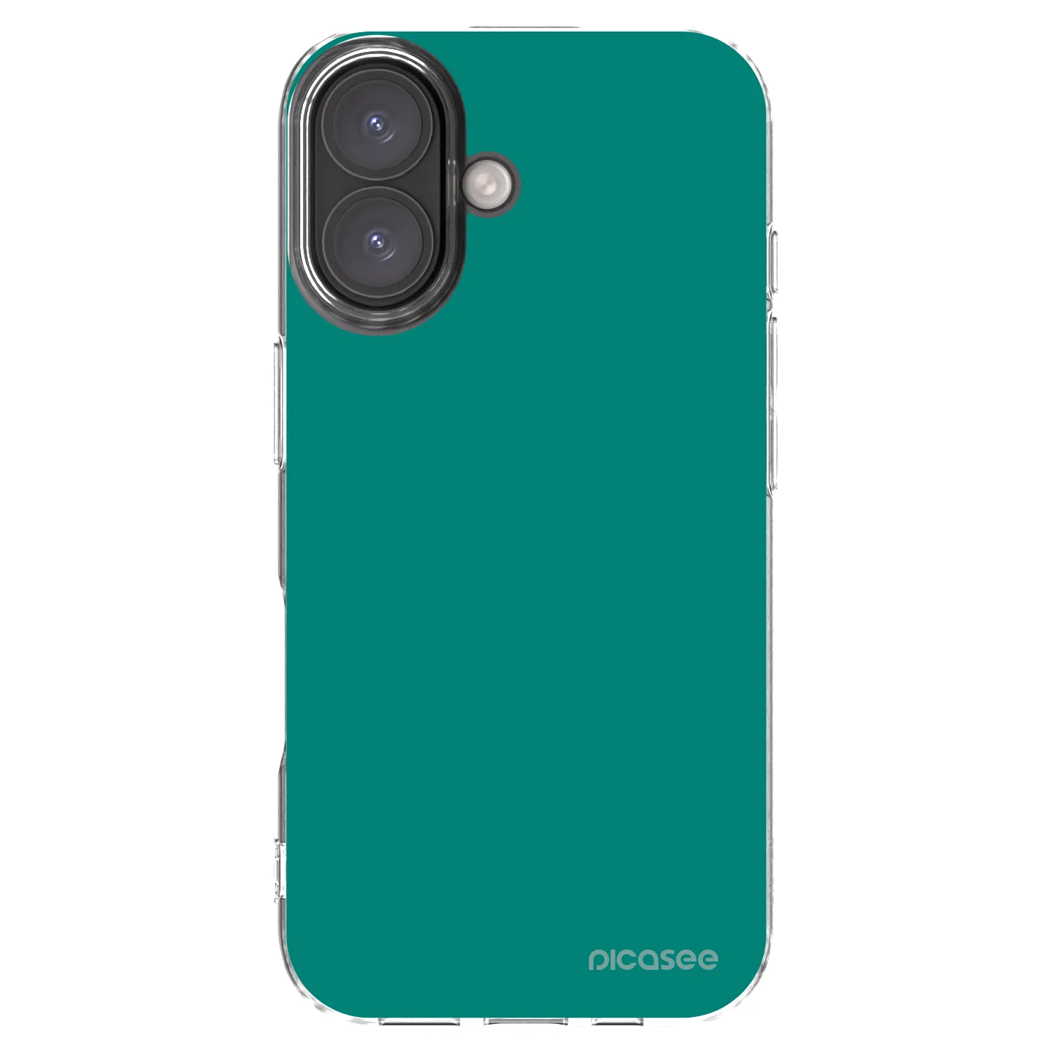 Picasee silikónový prehľadný obal pre Apple iPhone 16 - Emerald Mist