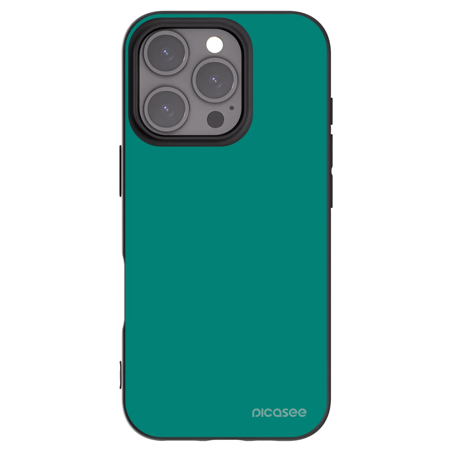 Picasee silikónový čierny obal pre Apple iPhone 16 Pro - Emerald Mist