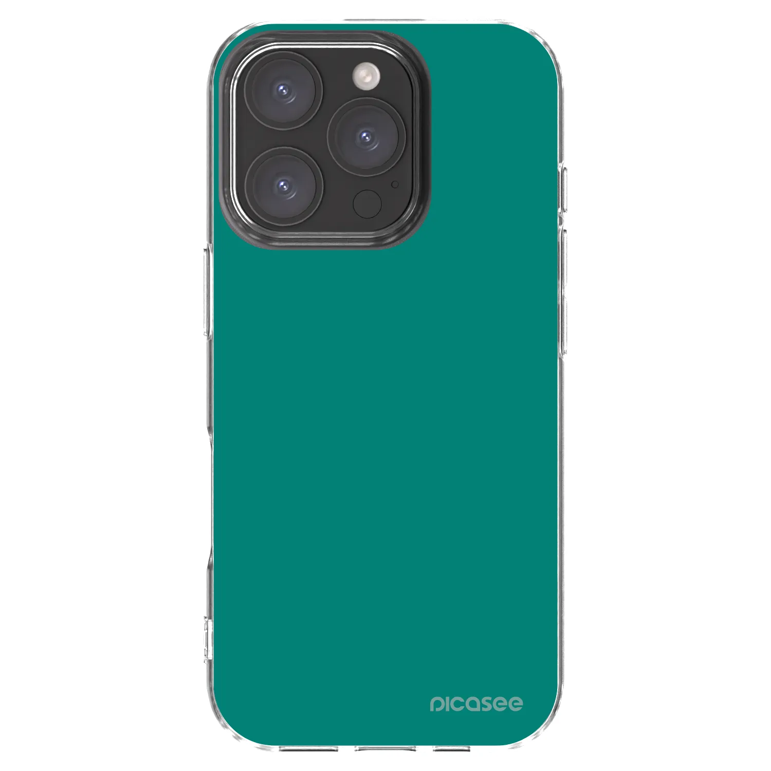 Picasee silikónový prehľadný obal pre Apple iPhone 16 Pro - Emerald Mist