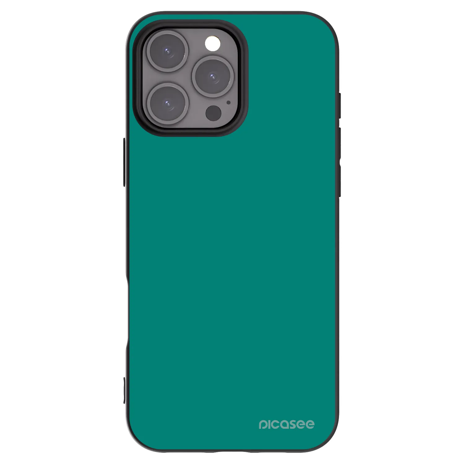 Picasee silikónový čierny obal pre Apple iPhone 16 Pro Max - Emerald Mist