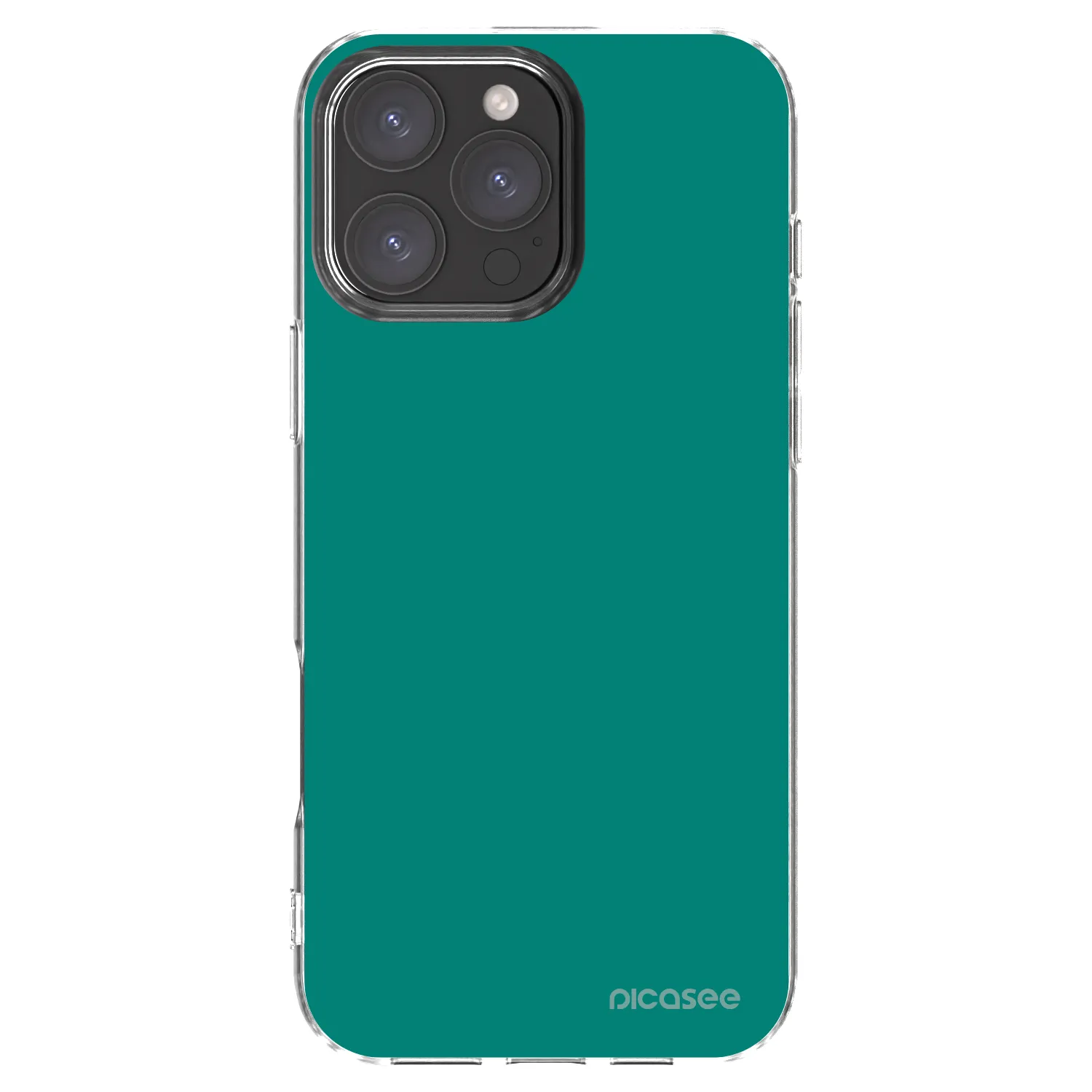 Picasee silikónový prehľadný obal pre Apple iPhone 16 Pro Max - Emerald Mist