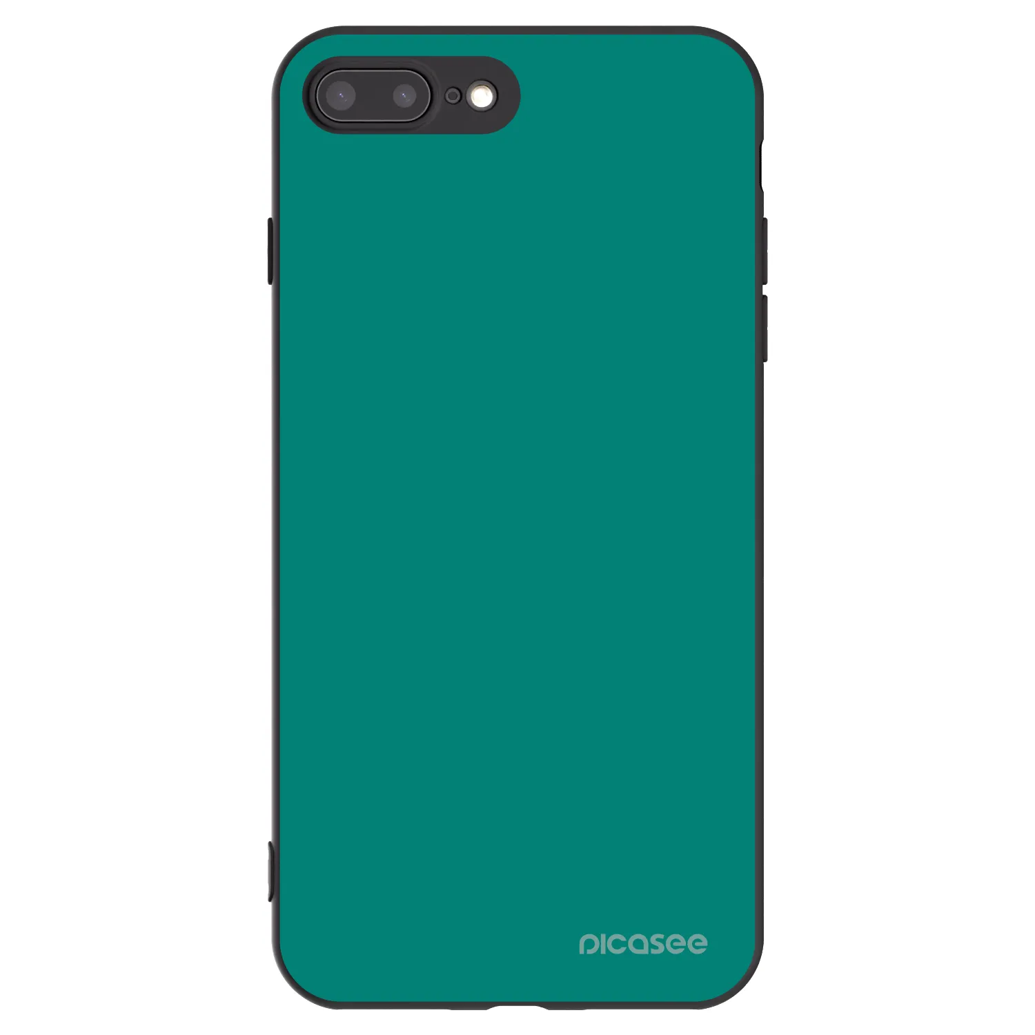 Picasee silikónový čierny obal pre Apple iPhone 8 Plus - Emerald Mist