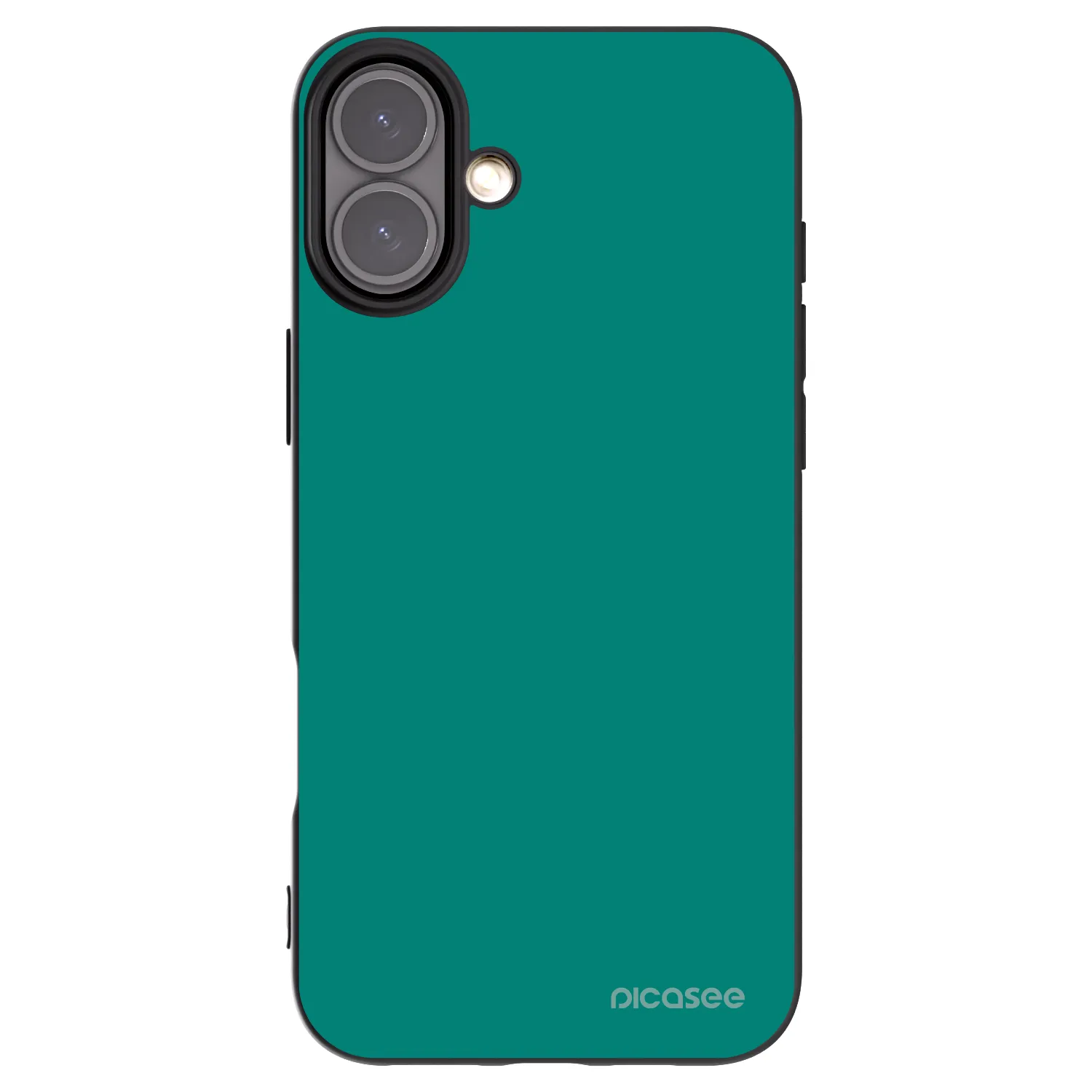 Picasee silikónový čierny obal pre Apple iPhone 16 Plus - Emerald Mist