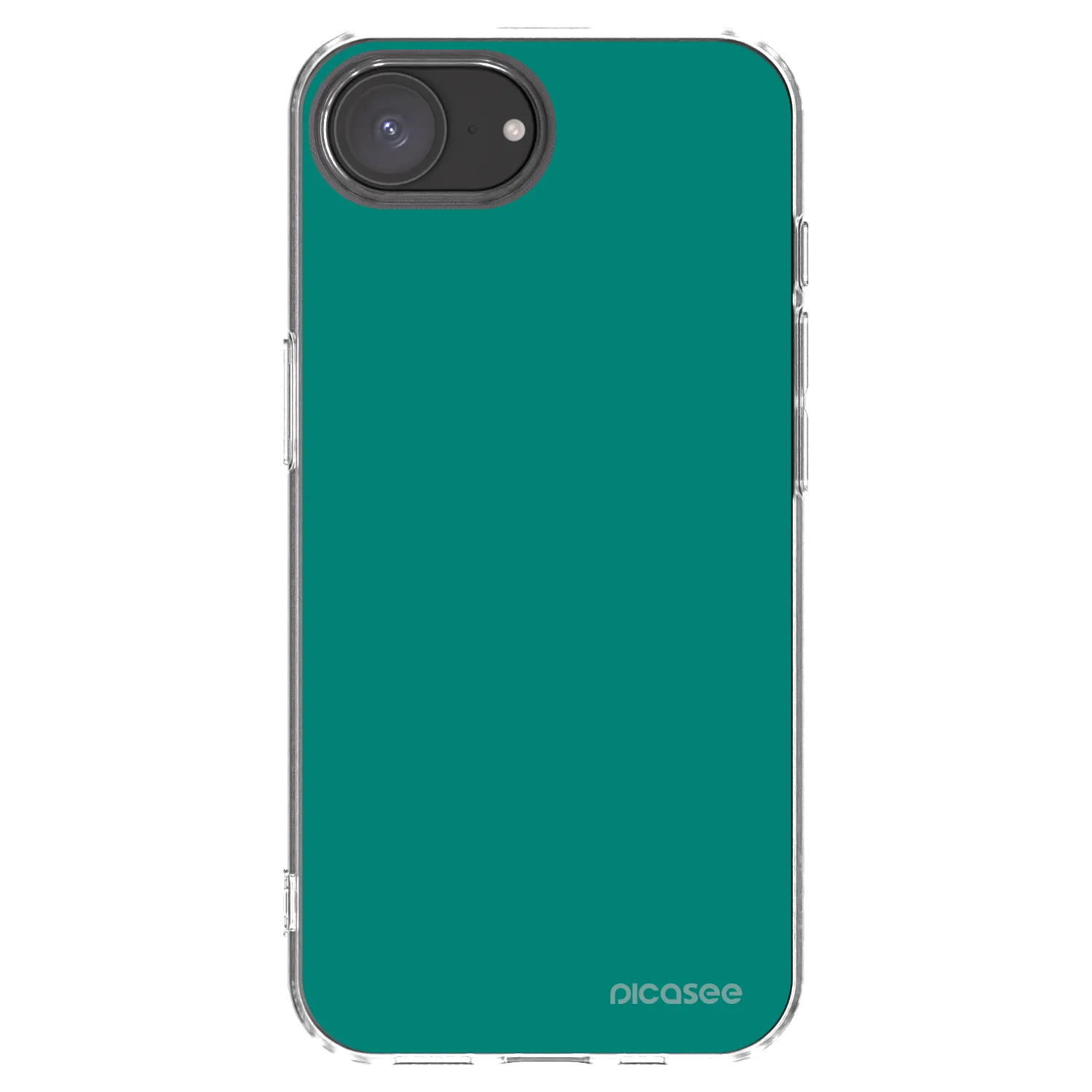 Picasee silikónový prehľadný obal pre Apple iPhone 16e - Emerald Mist