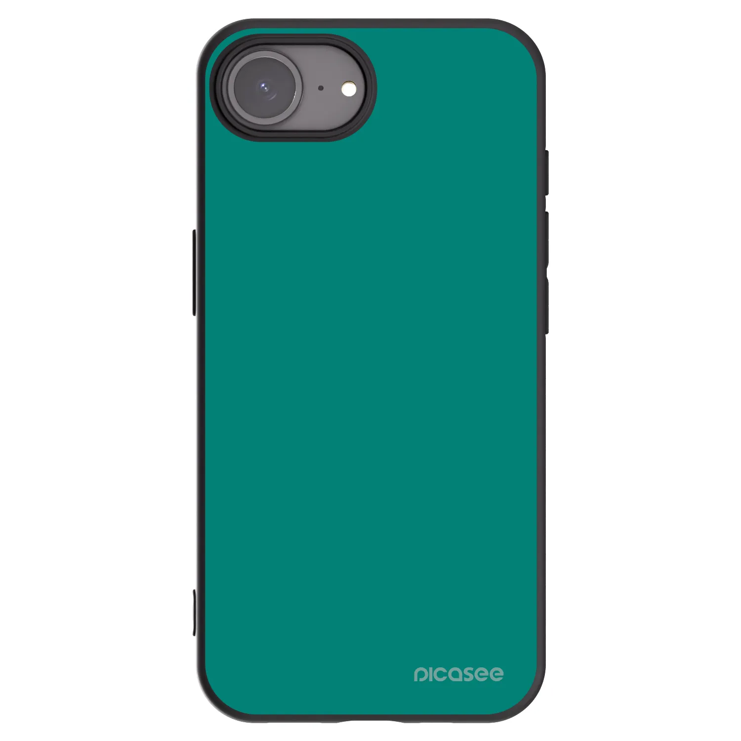 Picasee silikónový čierny obal pre Apple iPhone 16e - Emerald Mist