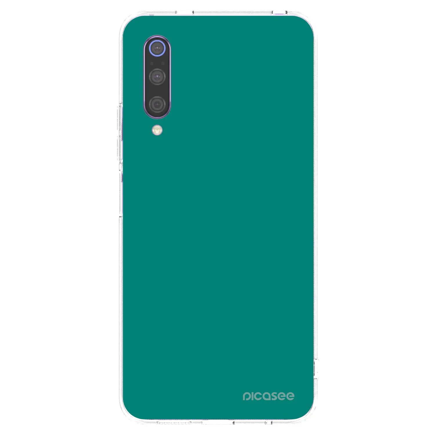 Picasee silikónový prehľadný obal pre Xiaomi Mi 9 - Emerald Mist