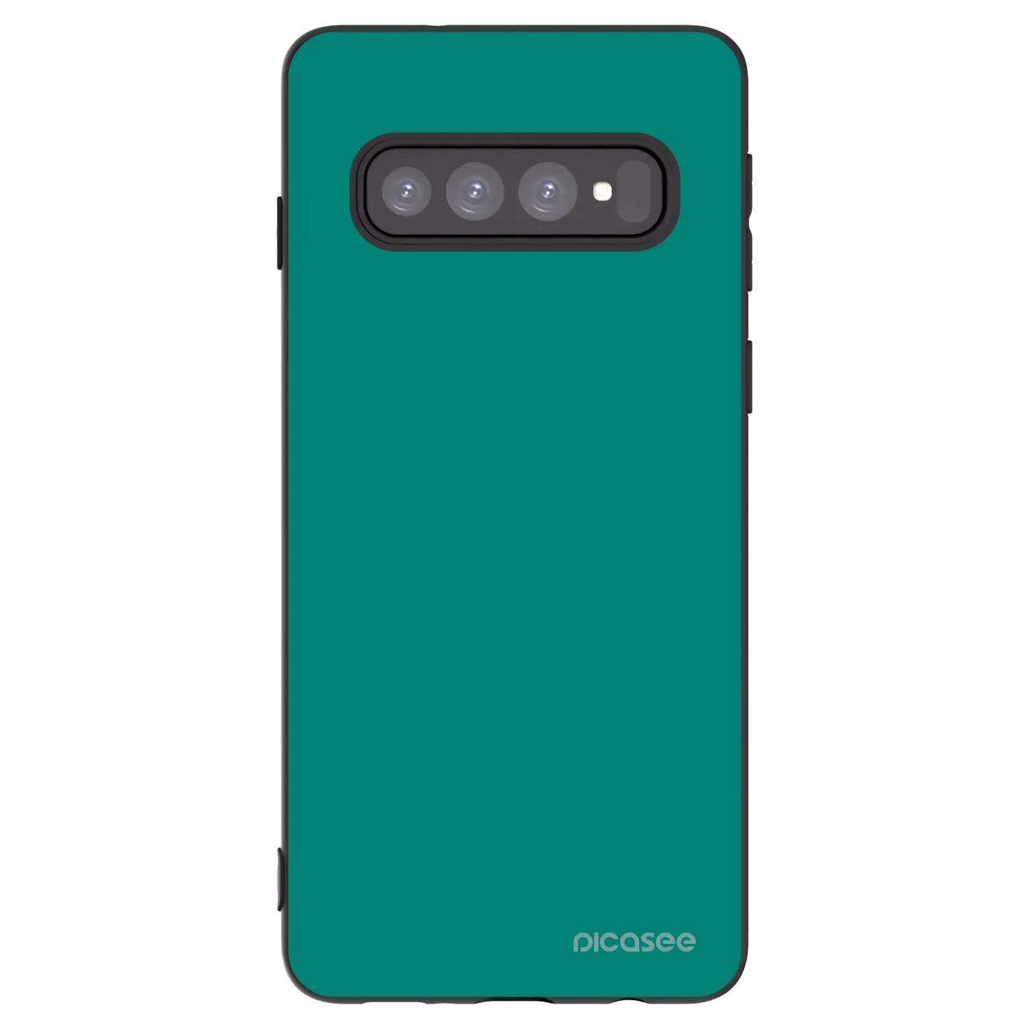 Picasee silikónový čierny obal pre Samsung Galaxy S10 G973 - Emerald Mist