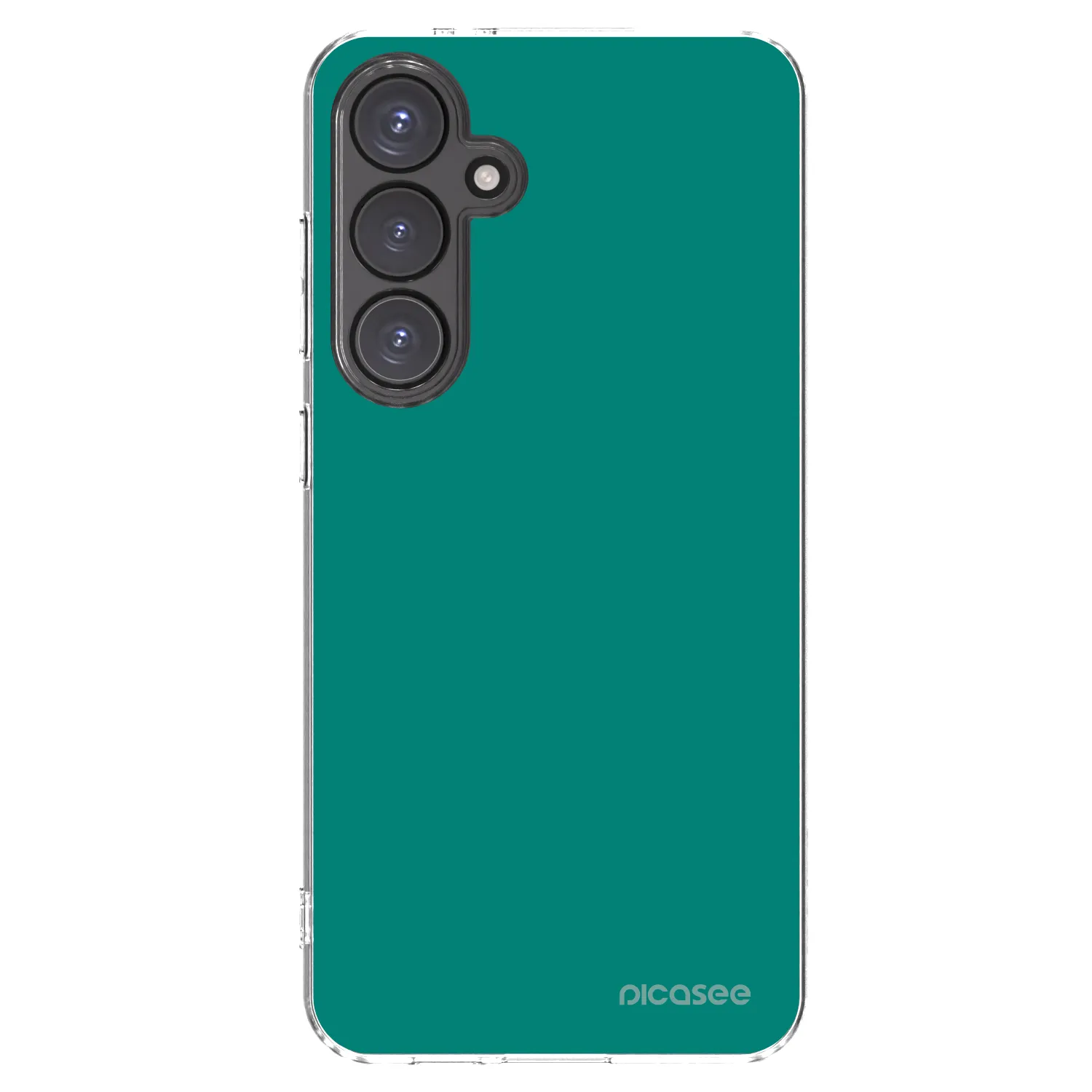 Picasee silikónový prehľadný obal pre Samsung Galaxy S24 FE S721B - Emerald Mist