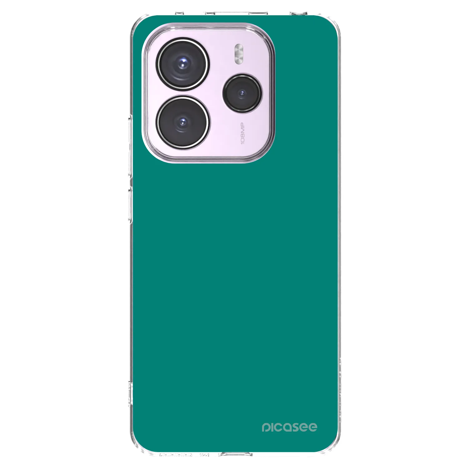 Silikónový prehľadný obal pre Xiaomi Redmi Note 14 5G - Emerald Mist