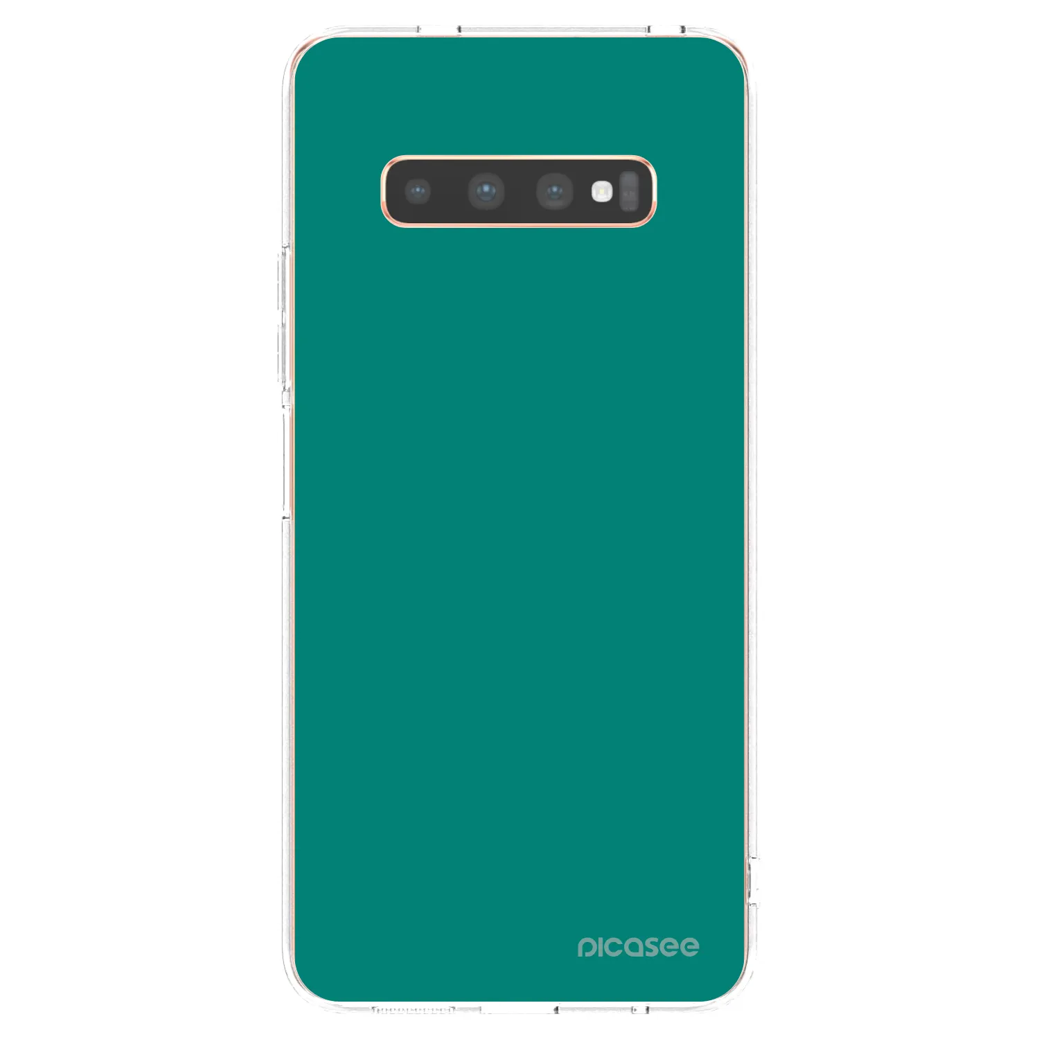 Picasee silikónový prehľadný obal pre Samsung Galaxy S10 Plus G975 - Emerald Mist
