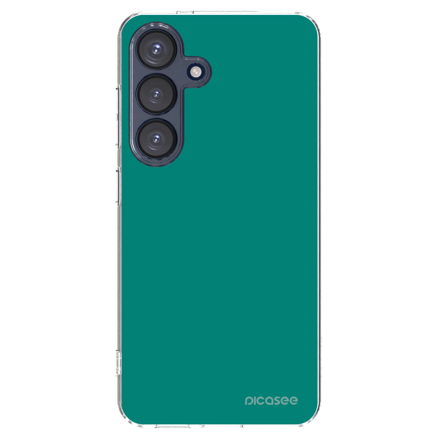 Picasee silikónový prehľadný obal pre Samsung Galaxy S25 5G - Emerald Mist
