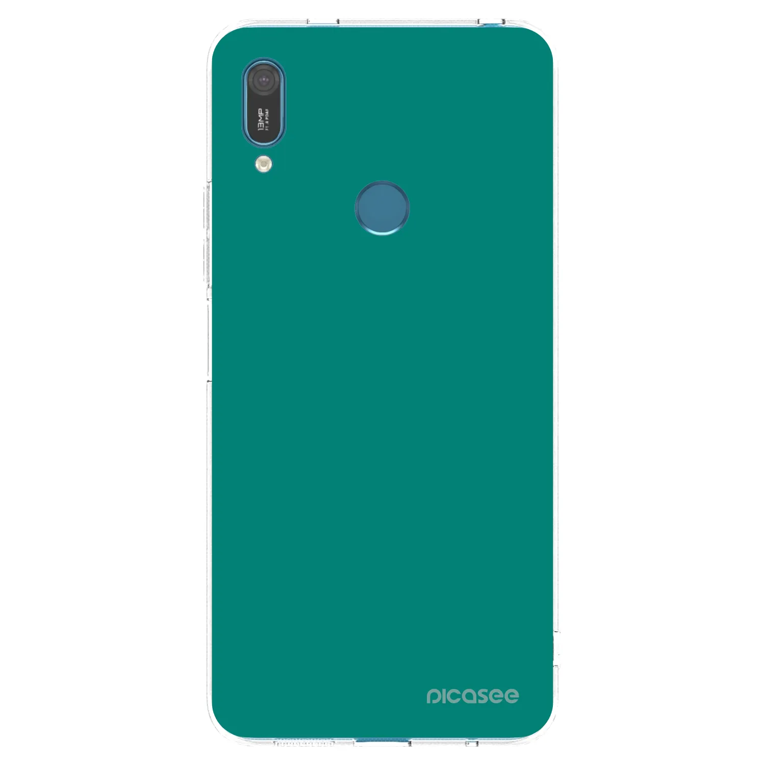 Picasee silikónový prehľadný obal pre Huawei Y7 2019 - Emerald Mist
