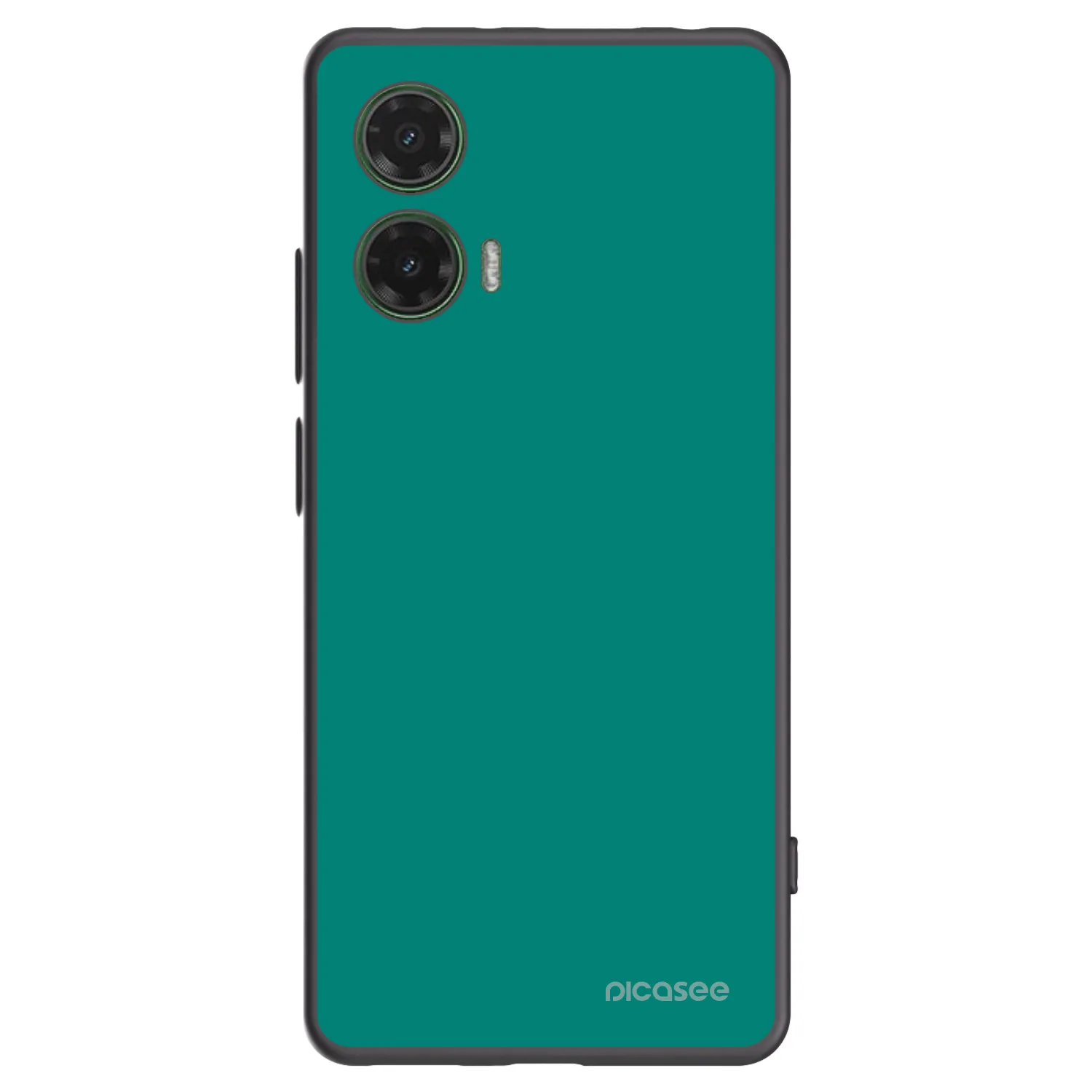 Picasee silikónový čierny obal pre Motorola Moto G35 5G - Emerald Mist