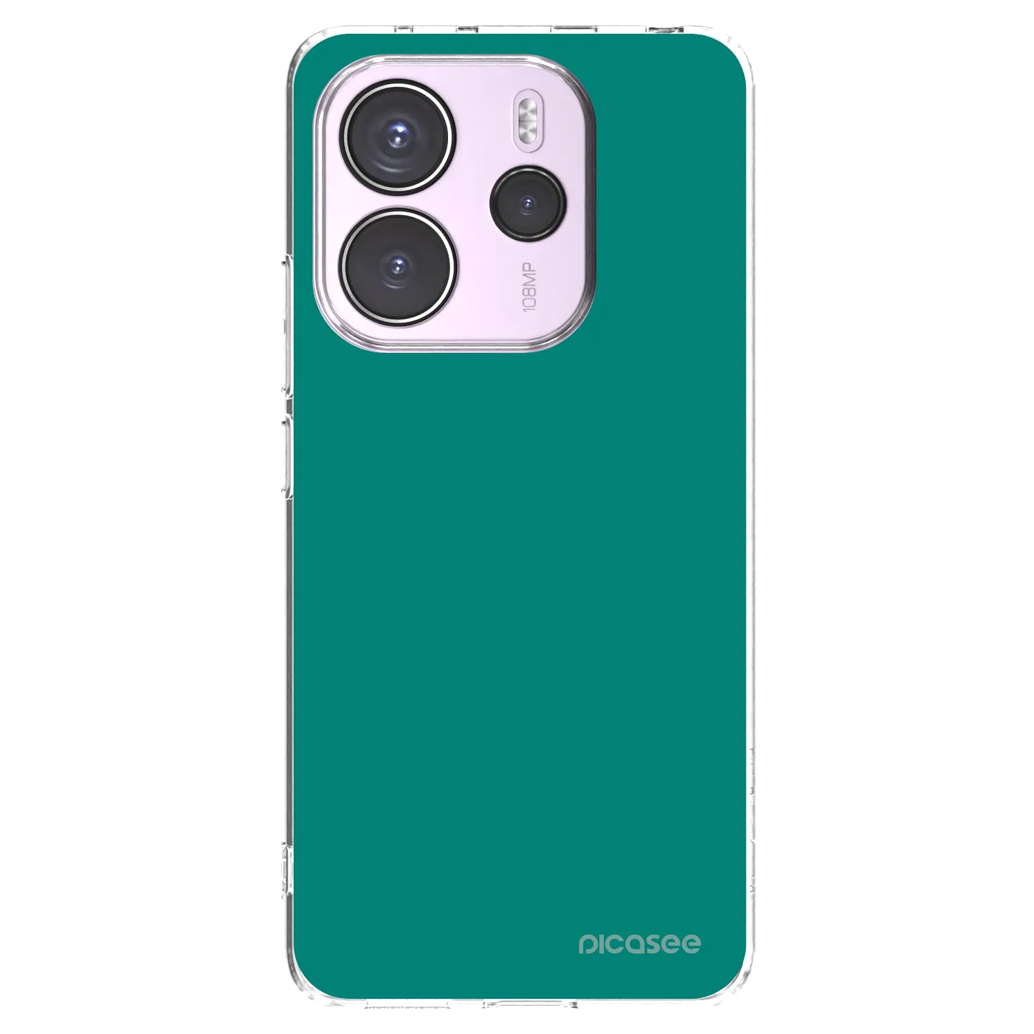 Picasee silikónový prehľadný obal pre Xiaomi Redmi Note 14 4G - Emerald Mist