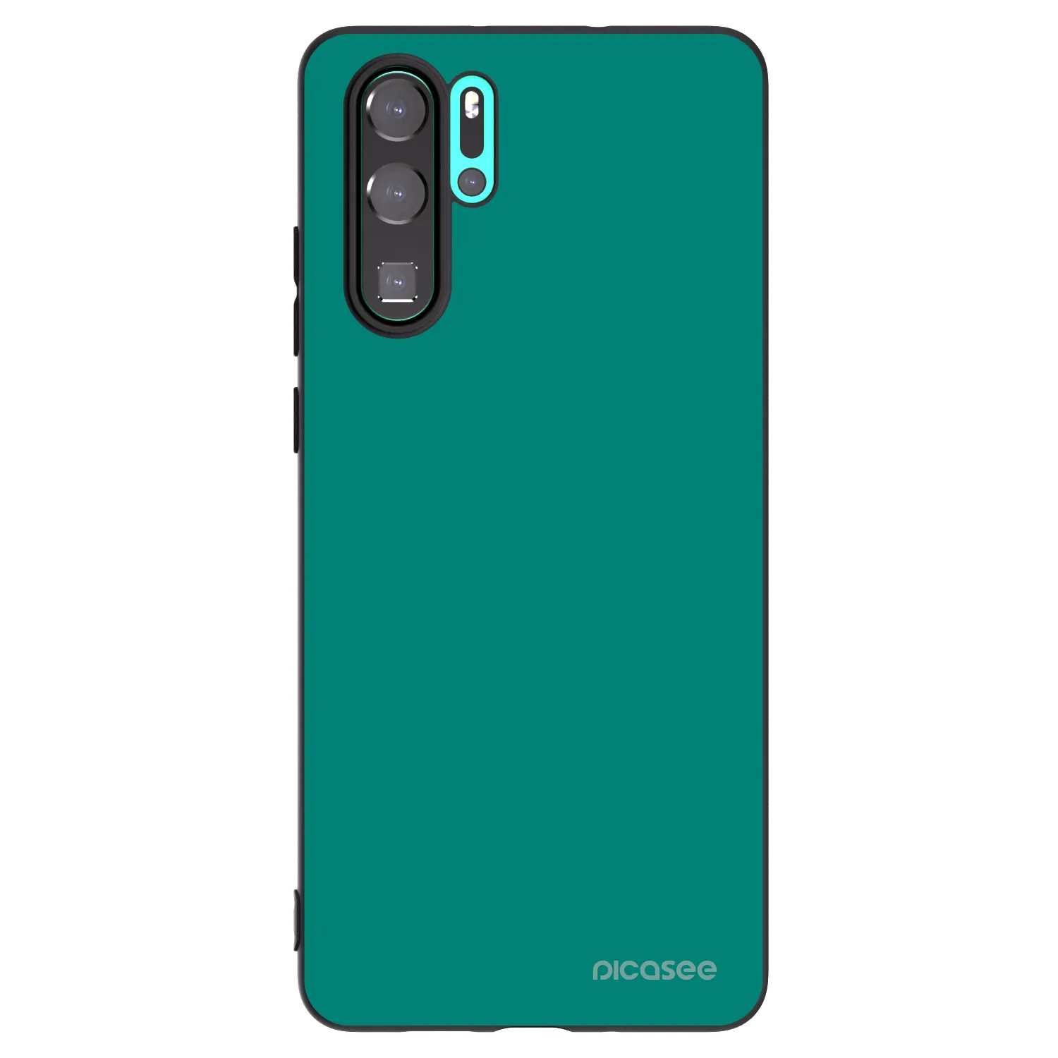 Picasee silikónový čierny obal pre Huawei P30 Pro - Emerald Mist