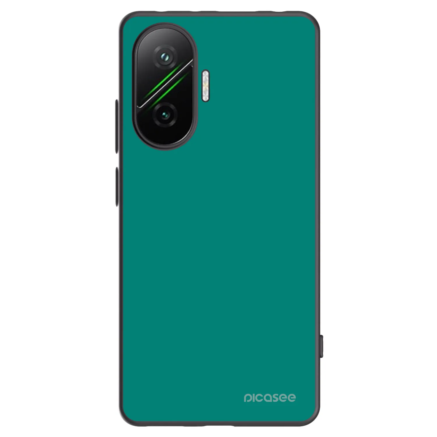 Silikónový čierny obal pre Xiaomi Poco F7 5G - Emerald Mist