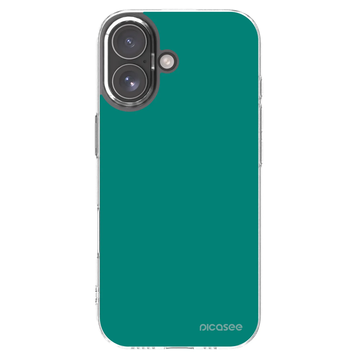 Picasee silikónový prehľadný obal pre Apple iPhone 17 - Emerald Mist