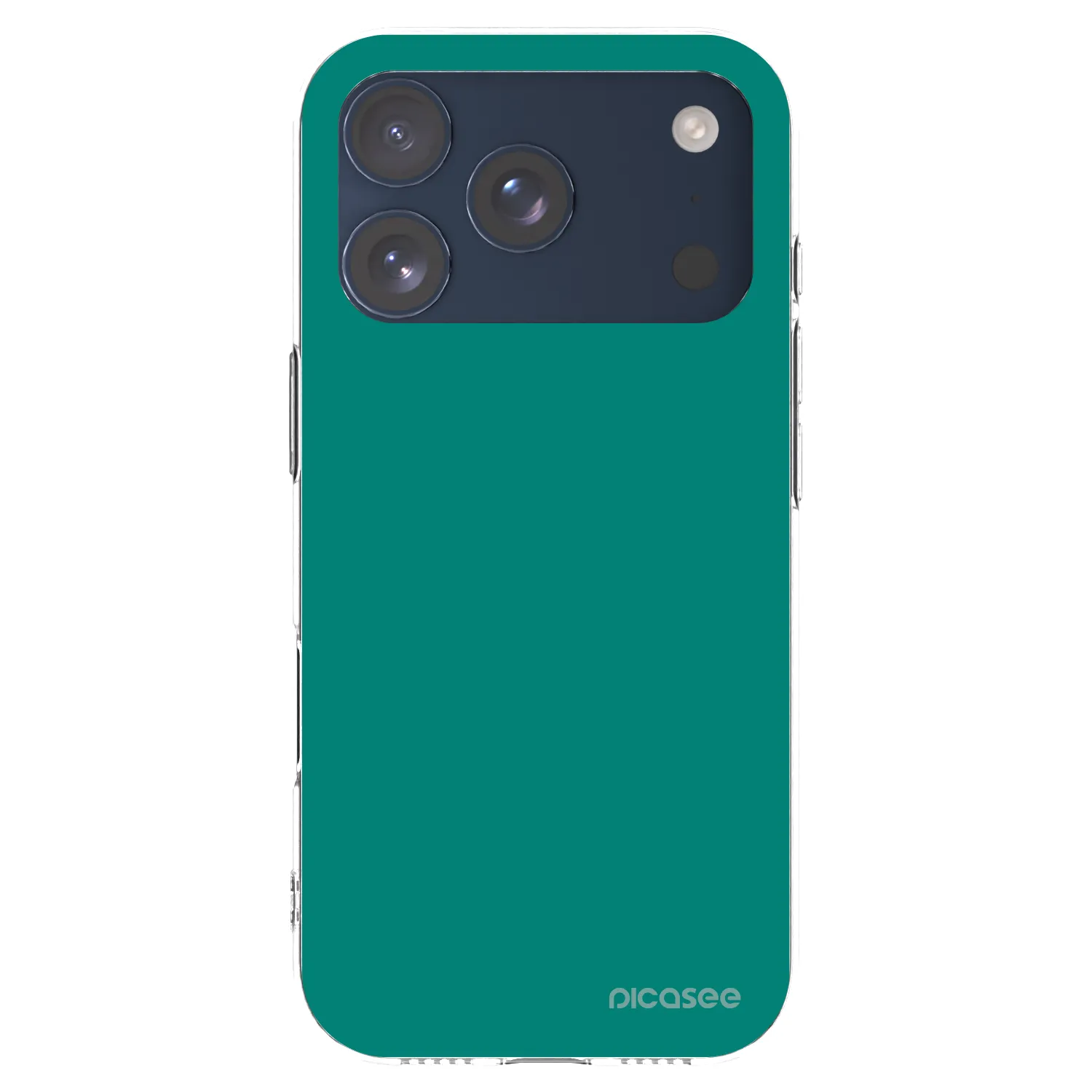 Picasee silikónový prehľadný obal pre Apple iPhone 17 Pro - Emerald Mist