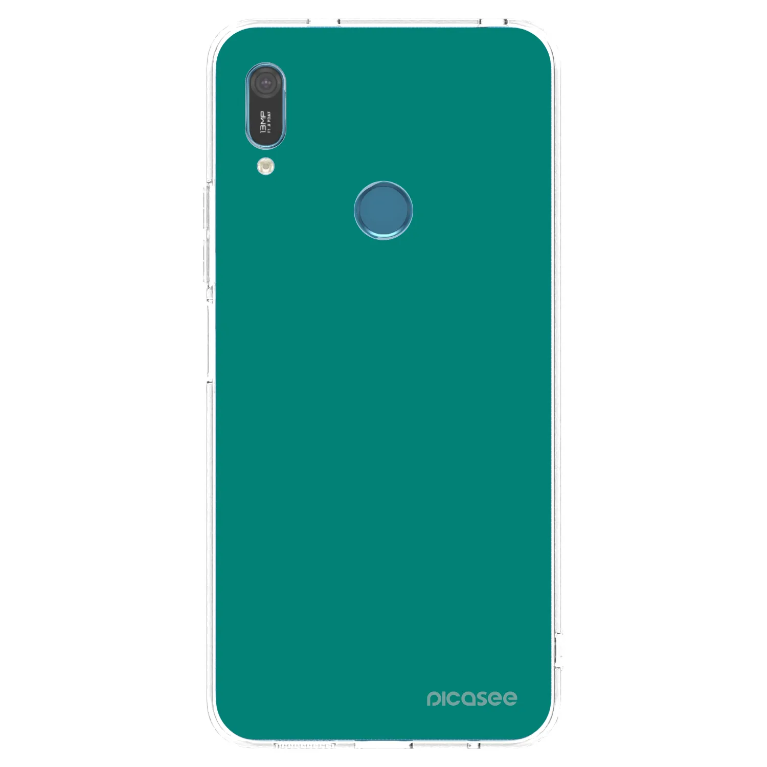 Picasee silikónový prehľadný obal pre Huawei Y6 2019 - Emerald Mist