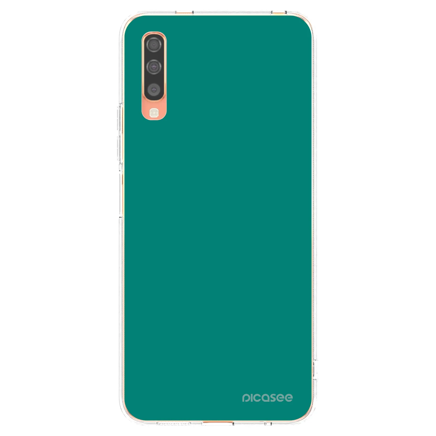 Picasee silikónový prehľadný obal pre Samsung Galaxy A70 A705F - Emerald Mist
