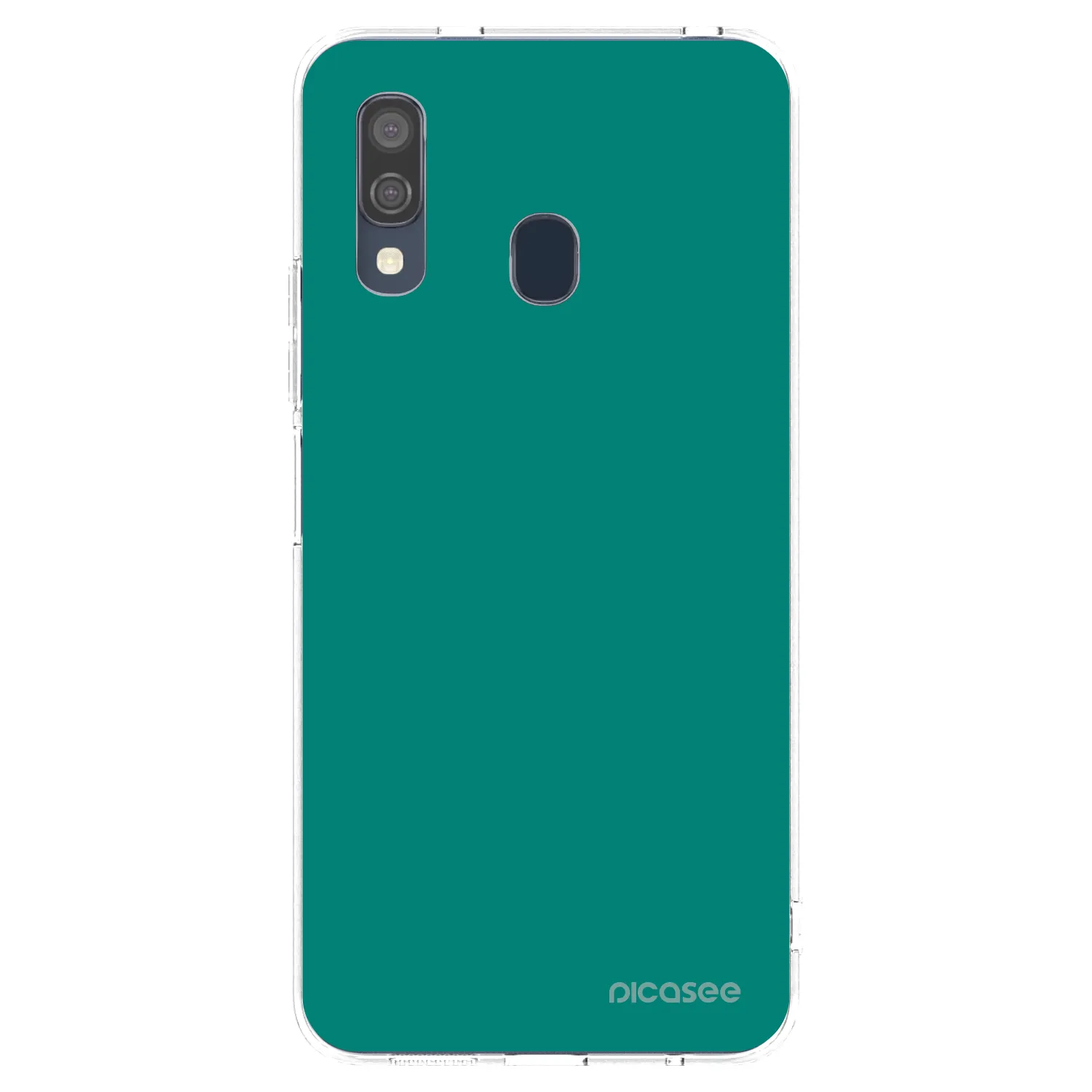 Picasee silikónový prehľadný obal pre Samsung Galaxy A40 A405F - Emerald Mist