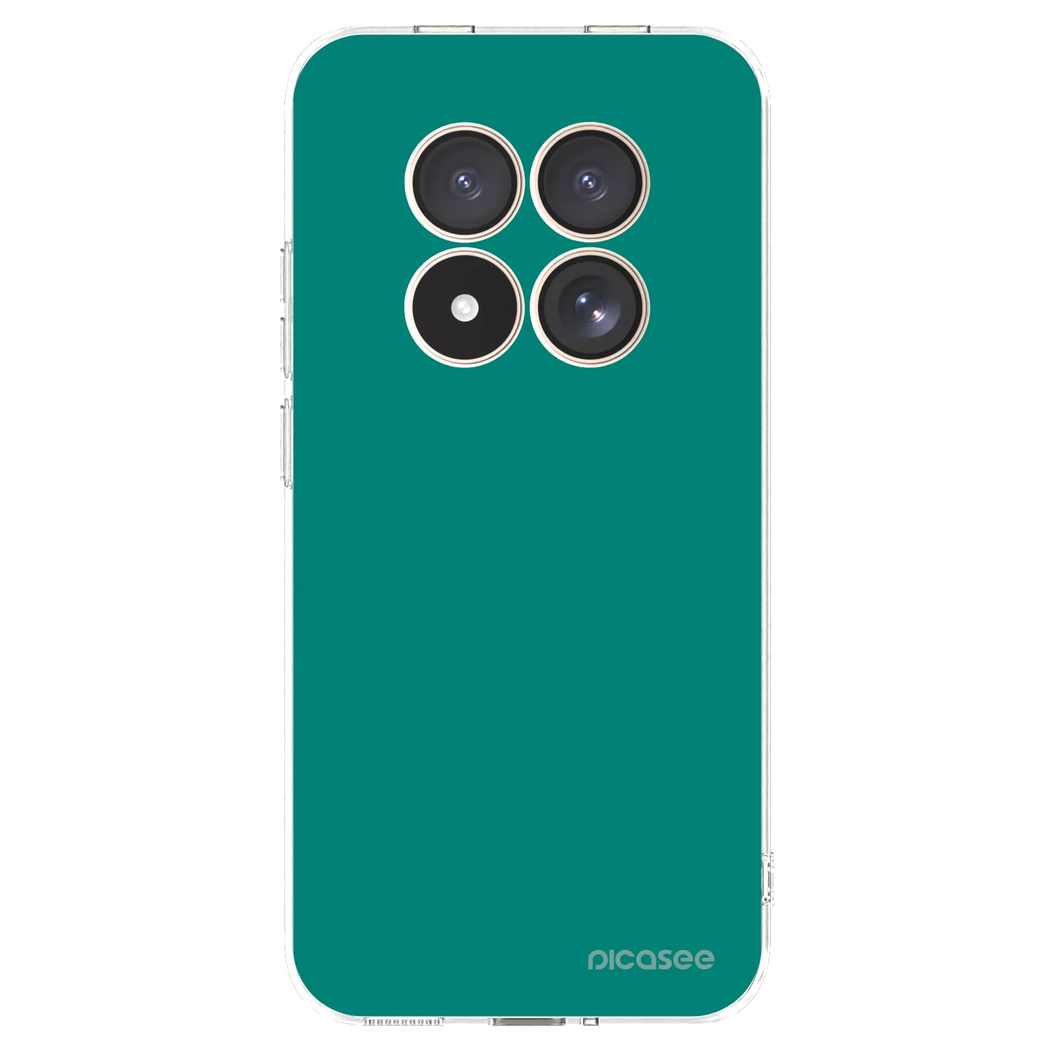 Picasee silikónový prehľadný obal pre Xiaomi Redmi Note 15 Pro 4G - Emerald Mist