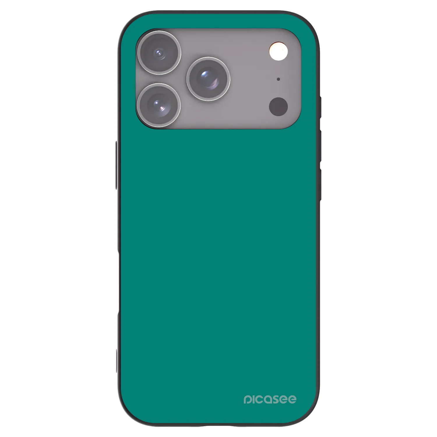 Picasee silikónový čierny obal pre Apple iPhone 18 Pro - Emerald Mist