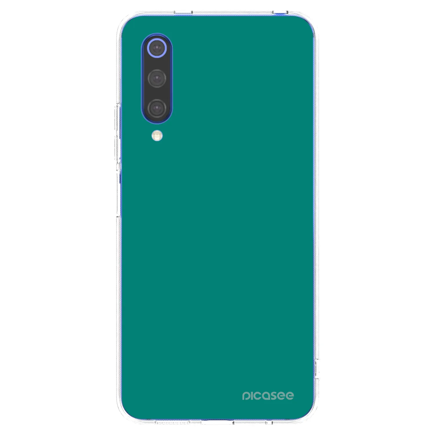 Picasee silikónový prehľadný obal pre Xiaomi Mi 9 SE - Emerald Mist