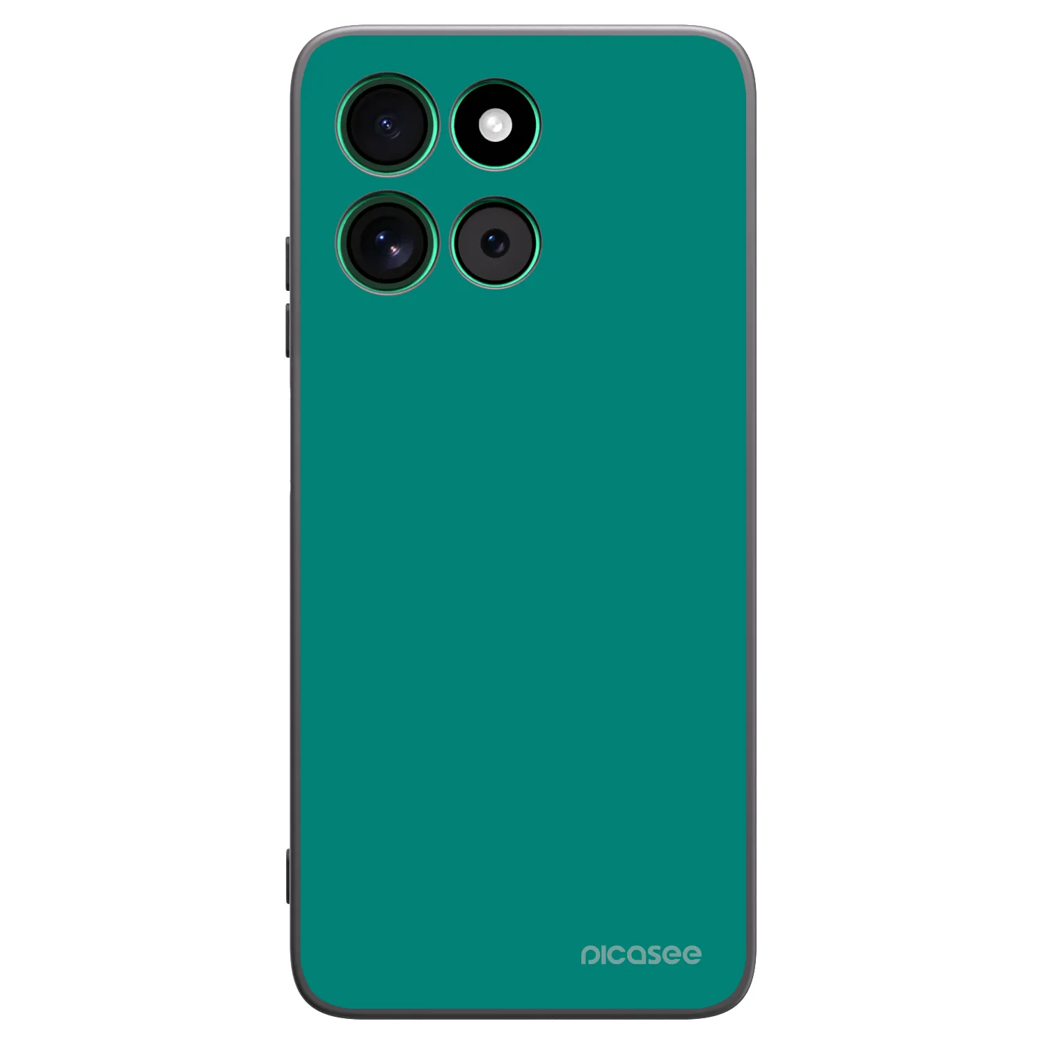 Picasee silikónový čierny obal pre Motorola Moto G57 Power - Emerald Mist