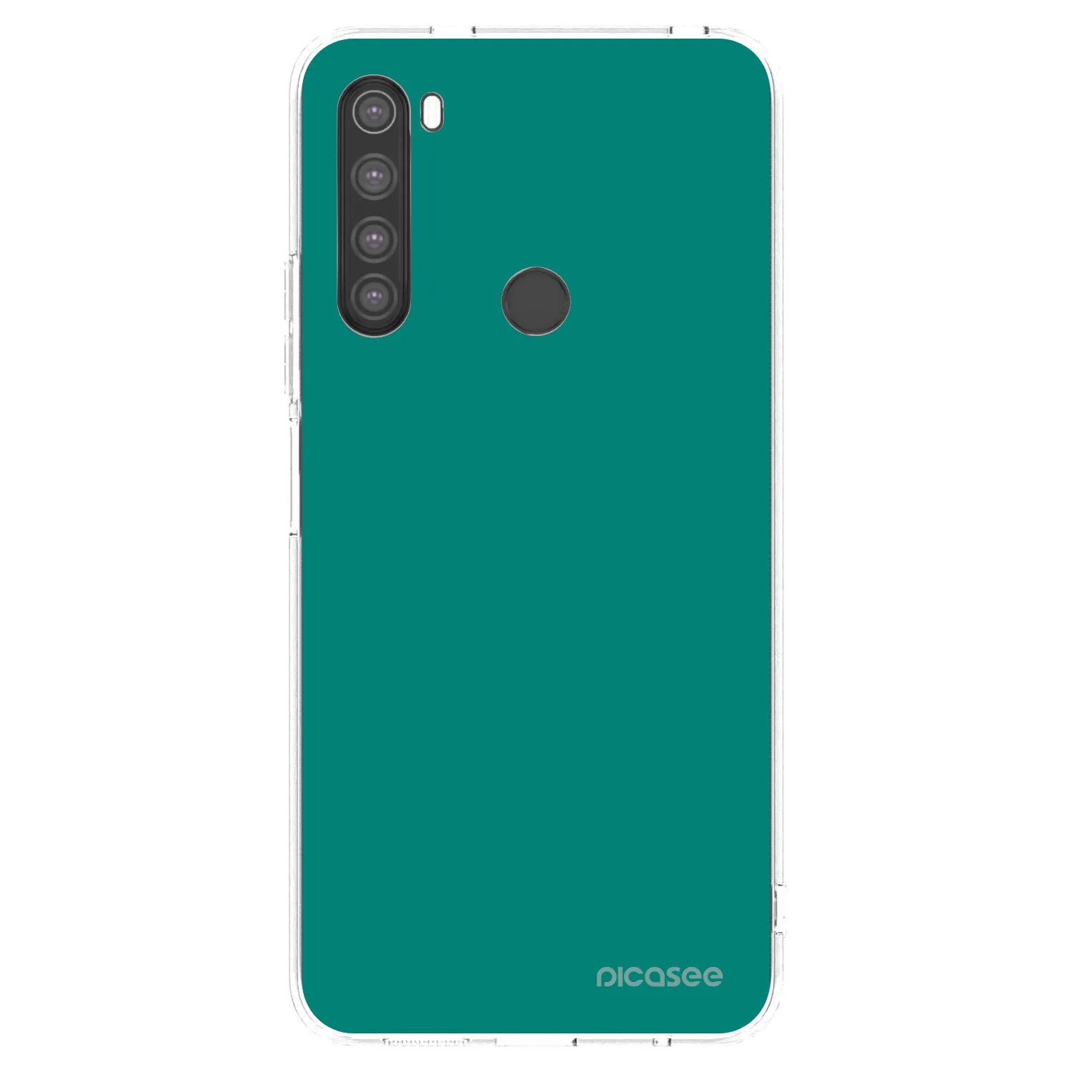 Picasee silikónový prehľadný obal pre Xiaomi Redmi Note 8 - Emerald Mist