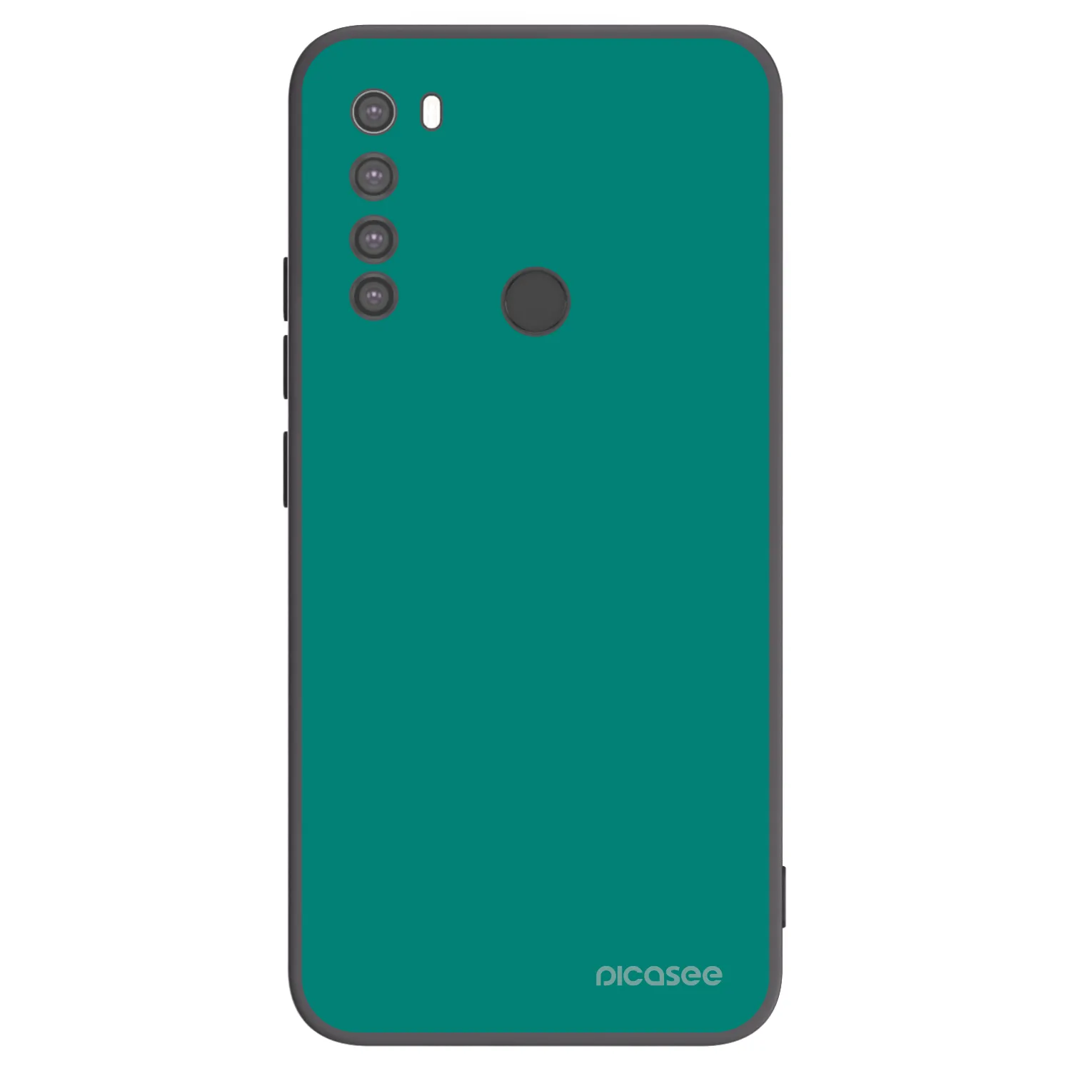 Picasee silikónový čierny obal pre Xiaomi Redmi Note 8 - Emerald Mist