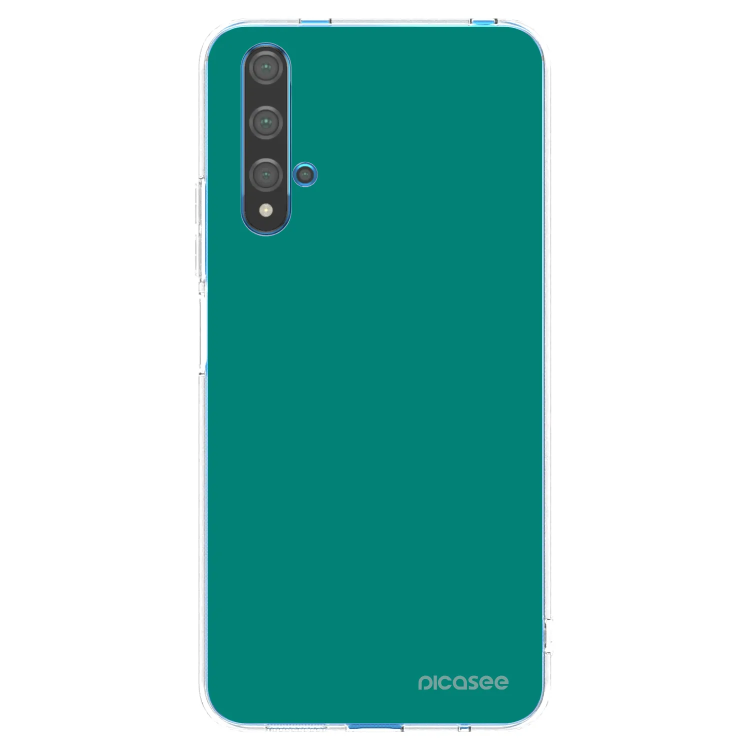Picasee silikónový prehľadný obal pre Huawei Nova 5T - Emerald Mist