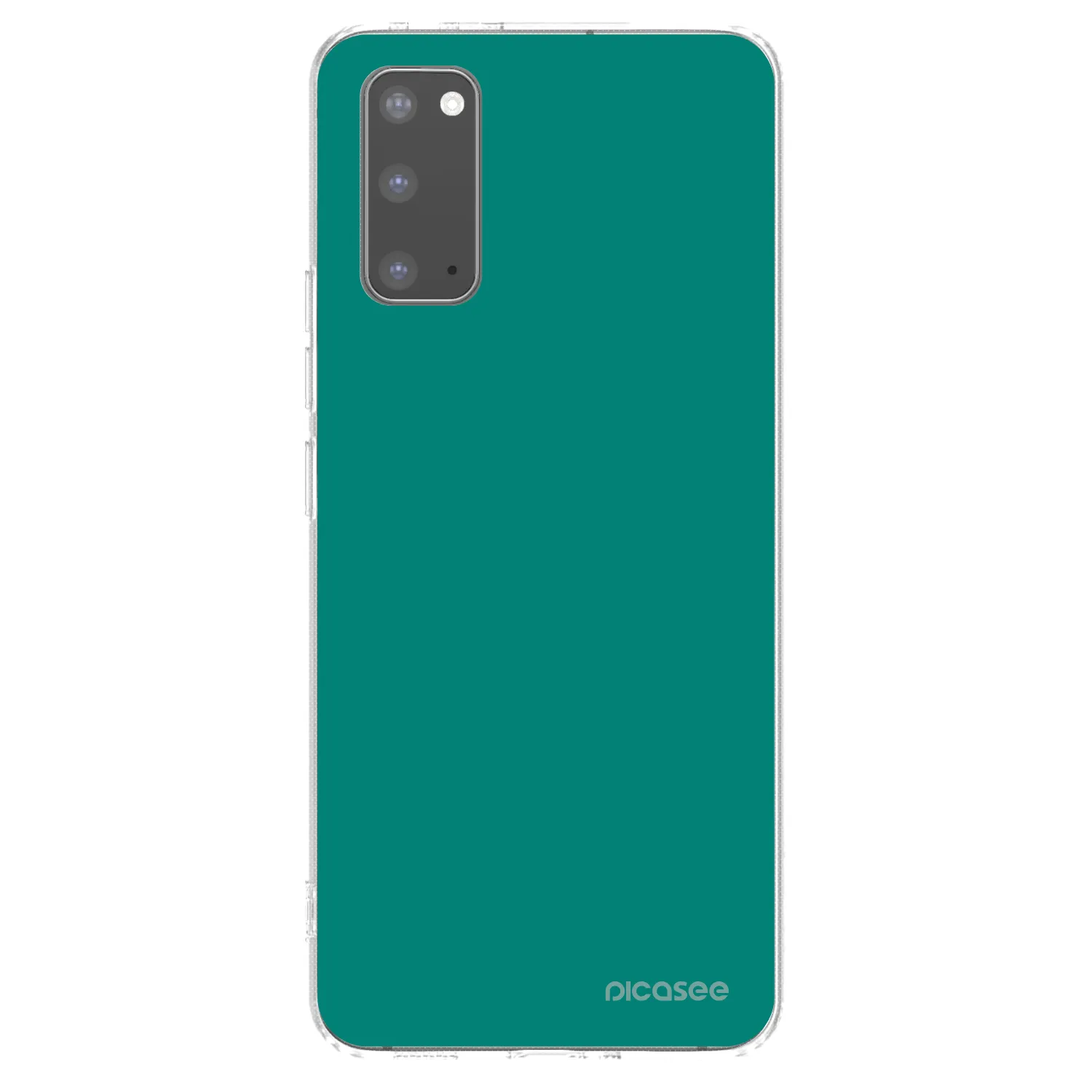 Picasee silikónový prehľadný obal pre Samsung Galaxy S20 G980F - Emerald Mist