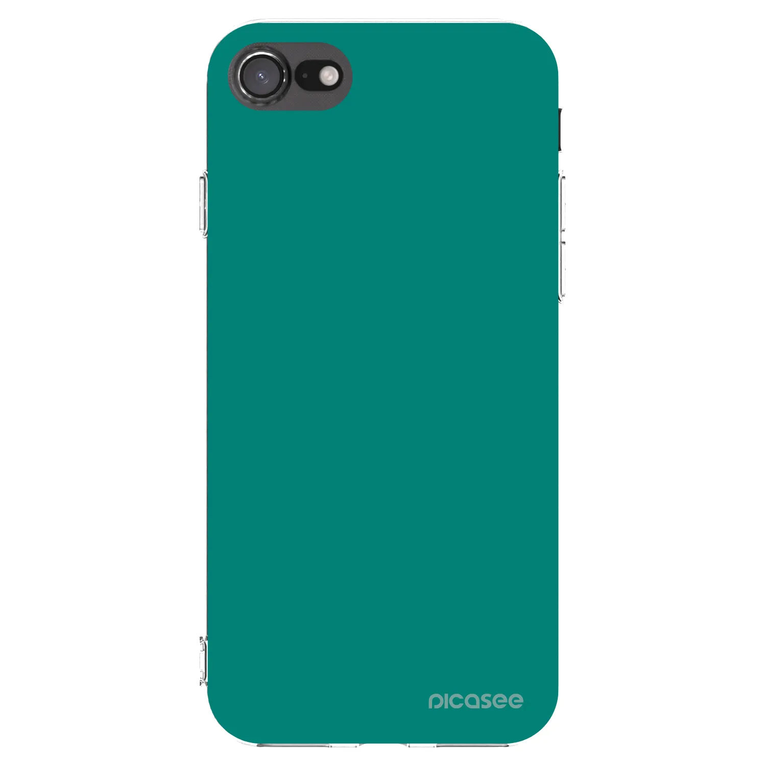 Picasee silikónový prehľadný obal pre Apple iPhone SE 2020 - Emerald Mist