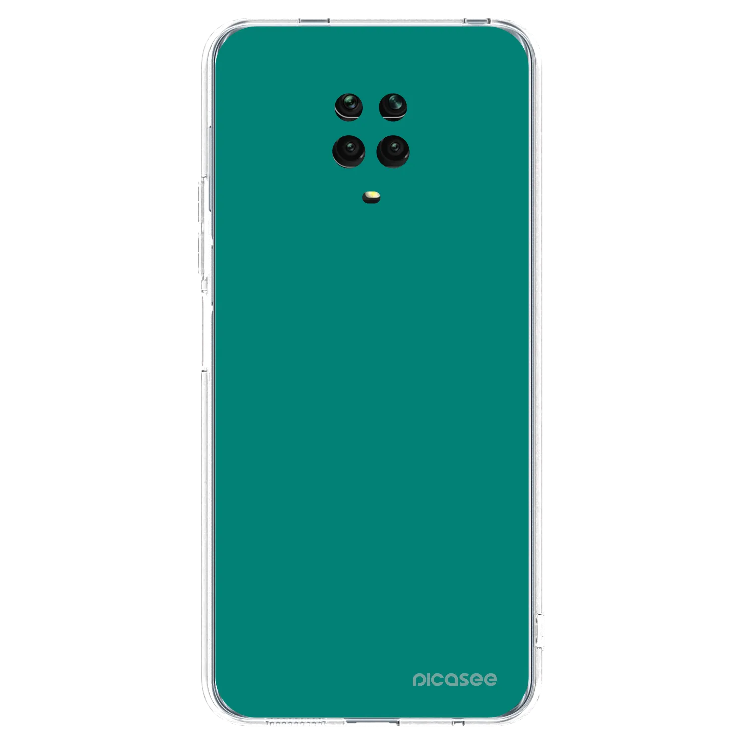 Picasee silikónový prehľadný obal pre Xiaomi Redmi Note 9 Pro - Emerald Mist