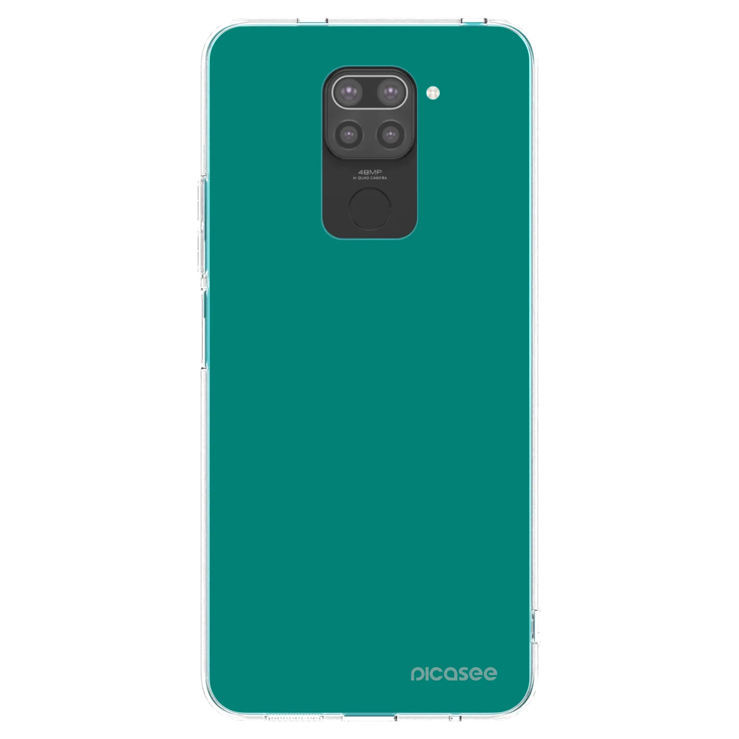 Picasee silikónový čierny obal pre Xiaomi Redmi Note 9 - Emerald Mist