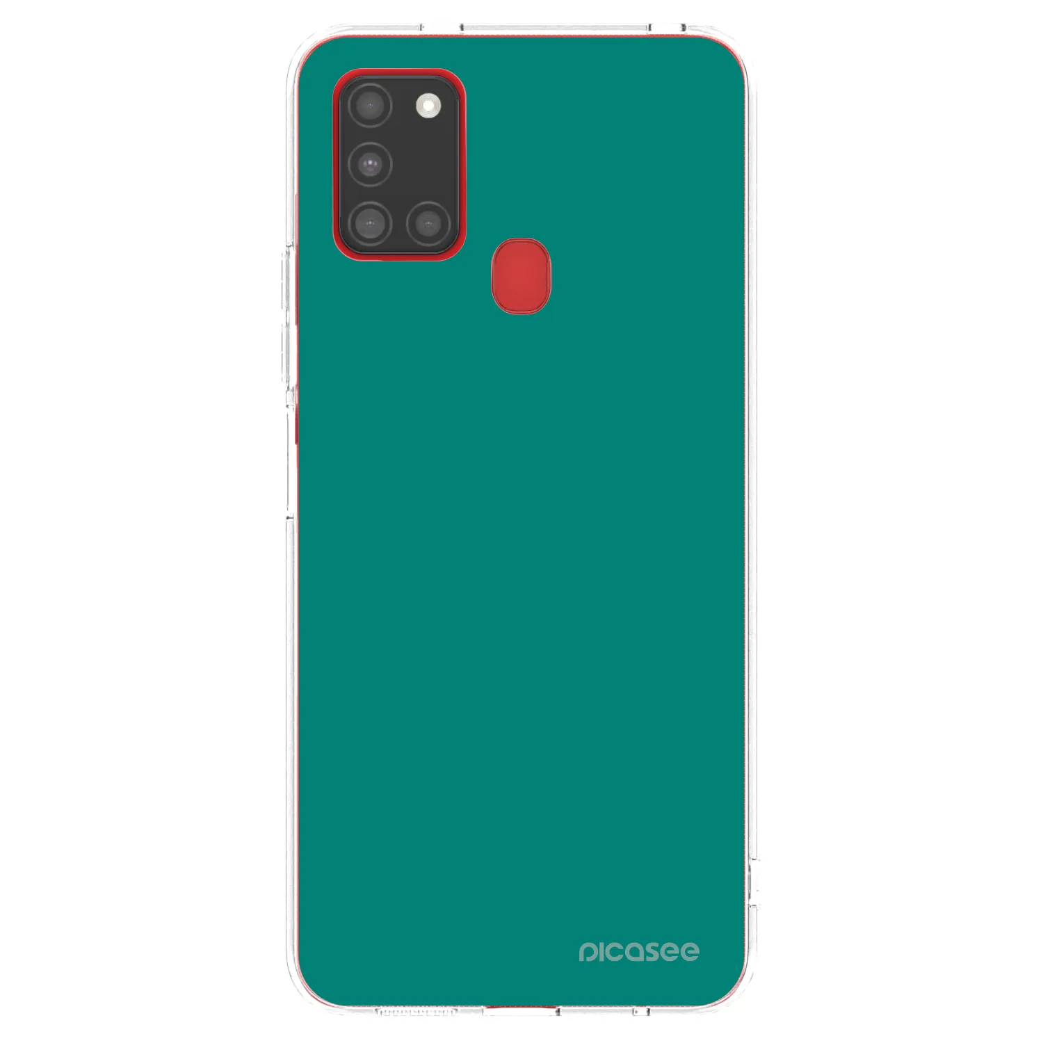 Picasee silikónový prehľadný obal pre Samsung Galaxy A21s - Emerald Mist