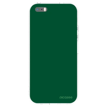 Picasee silikónový prehľadný obal pre Apple iPhone 5/5S/SE - Green Gleam