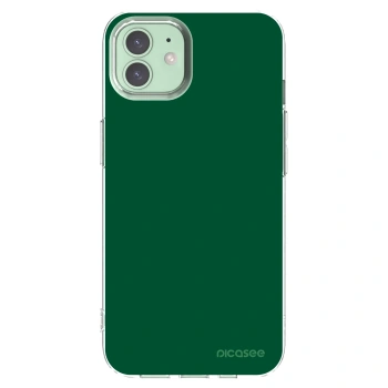 Picasee silikónový prehľadný obal pre Apple iPhone 12 - Green Gleam