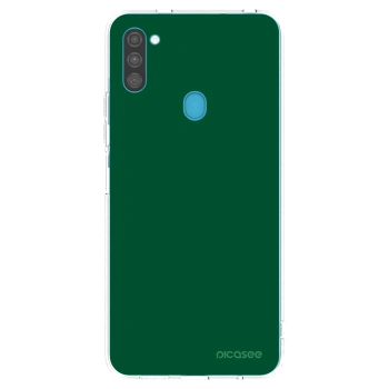Picasee silikónový prehľadný obal pre Samsung Galaxy M11 - Green Gleam