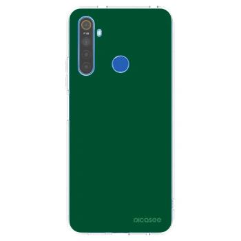 Picasee silikónový prehľadný obal pre Realme 5 - Green Gleam