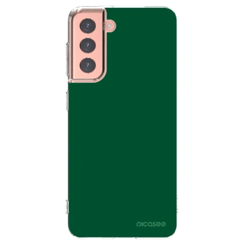 Picasee silikónový prehľadný obal pre Samsung Galaxy S21 5G G991B - Green Gleam