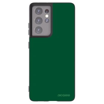 Picasee silikónový čierny obal pre Samsung Galaxy S21 Ultra 5G G998B - Green Gleam
