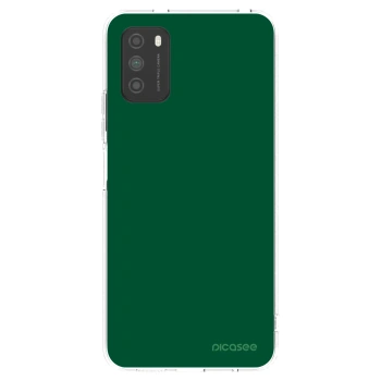 Picasee silikónový prehľadný obal pre Xiaomi Poco M3 - Green Gleam