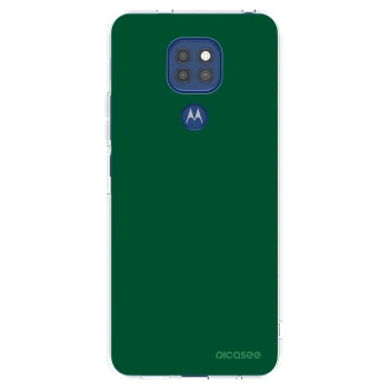 Picasee silikónový prehľadný obal pre Motorola Moto G9 Play - Green Gleam